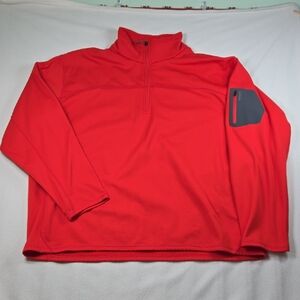 Cabela's Men's Red Performance Jacket with Gray Accent Sleeve Pocket
